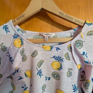 Juicy Couture Lemon Print Top